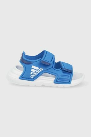 Otroški sandali adidas - modra. Otroški sandali iz kolekcije adidas. Model izdelan iz sintetičnega materiala.