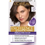 Loreal Paris Excellence barva za lase, Ultra Ash Light Brown 5.11
