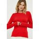 Volnen pulover Tommy Hilfiger ženski, rdeča barva - rdeča. Pulover iz kolekcije Tommy Hilfiger. Model izdelan iz tanke pletenine. Zaradi svoje visoke termoregulacijske sposobnosti vam volna pomaga ohranjati toploto, ko je hladno, in svežino, ko...