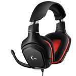 Logitech G332 gaming slušalke z mikrofonom, črno-rdeče