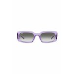 Sončna očala Ray-Ban vijolična barva - vijolična. Sončna očala iz kolekcije Ray-Ban. Model s toniranimi stekli in okvirji iz plastike. Ima filter UV 400.