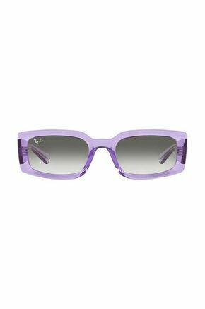 Sončna očala Ray-Ban vijolična barva - vijolična. Sončna očala iz kolekcije Ray-Ban. Model s toniranimi stekli in okvirji iz plastike. Ima filter UV 400.