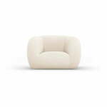 Kremno bel fotelj iz tkanine bouclé Essen – Cosmopolitan Design
