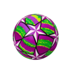 Gumena žoga Bright Stars 24 cm - vijolična
