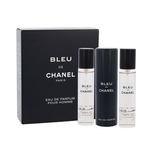 Chanel Bleu de Chanel parfumska voda "zasuči in razprši" 3x20 ml za moške