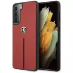 Ovitek Ferrari FEOSIHCS21MRE S21+ G996 red hardcase Off Track Leather Nylon Stripe (FEOSIHCS21MRE)