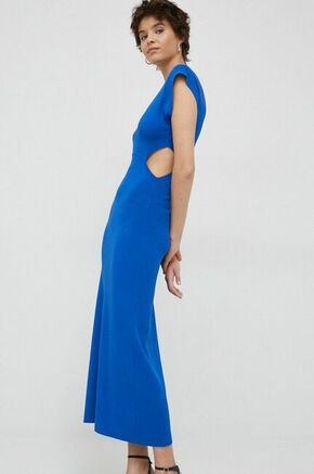 Obleka Sisley - modra. Obleka iz kolekcije Sisley. Oprijet model