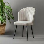 Woody Fashion Garnitura stolov (4 deli), Rubi - kremasta