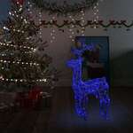 Greatstore Božični jelen 90 LED lučk 60x16x100 cm iz akrila