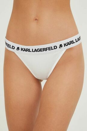 Brazilke Karl Lagerfeld bela barva - bela. Brazilke iz kolekcije Karl Lagerfeld. Model izdelan iz enobarvne pletenine.