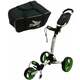 Axglo TriLite SET White/Green Ročni voziček za golf