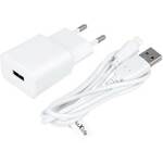 Maxlife adapter in kabel hitri Lightning 2.1a, bel OEM001530