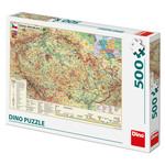 Dino Zemljevid Češke republike 500 Puzzle