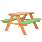 Otroška piknik miza s klopema 89x79x50 cm trden les jelke