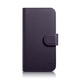 iCARER wallet case 2v1 case iphone 14 usnjen preklopni ovitek anti-rfid temno vijoličen (wmi14220725-dp)