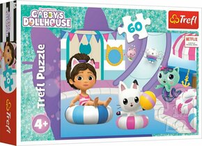 Trefl Puzzle 60 - Gabby pri bazéne / Universal Gabby's Dollhouse