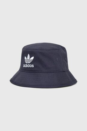 Adidas Originals bombažni klobuk - mornarsko modra. Klobuk iz zbirke adidas Originals. Model