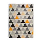 Sivo-oranžna preproga Universal Leo Triangles, 140 x 200 cm