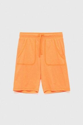Kratke hlače United Colors of Benetton oranžna barva - oranžna. Otroški kratke hlače iz kolekcije United Colors of Benetton