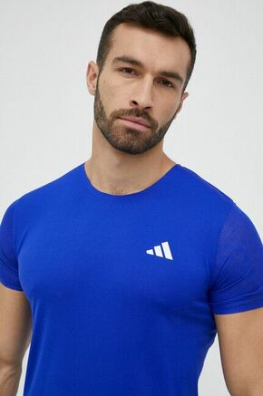 Kratka majica za tek adidas Performance Adizero - modra. Kratka majica za tek iz kolekcije adidas Performance. Model izdelan iz materiala