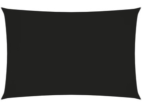 VIDAXL Senčno jadro oksford blago pravokotno 2x4 m črno