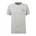 Michael Kors bombažna majica - siva. T-shirt iz zbirke Michael Kors. Model narejen iz tanka, elastična tkanina.