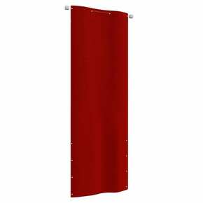 Vidaxl Balkonsko platno rdeče 80x240 cm tkanina Oxford
