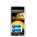 Duracell 6x Baterije za slušni aparat DA675 BL6
