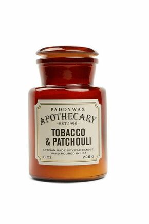 Paddywax dišeča sojina sveča Tobacco and Patchouli - pisana. Dišeča sveča iz kolekcije Paddywax. Model izdelan iz stekla.