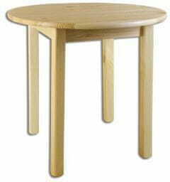 Eoshop Jedilna miza ST105 premer 110 iz masivnega lesa (barva lesa: oreh)