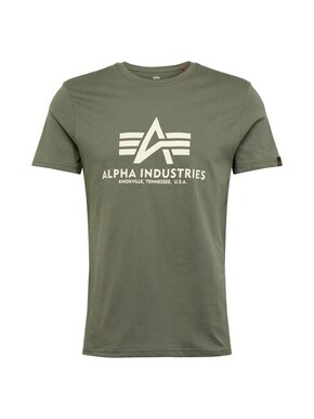 Bombažna kratka majica Alpha Industries Basic zelena barva - zelena. Kratka majica iz kolekcije Alpha Industries