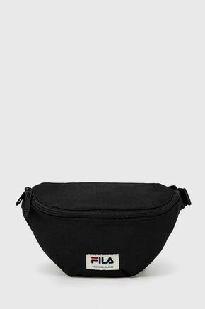 Opasna torbica Fila črna barva - črna. Majhna pasna torbica iz kolekcije Fila. na zapenjanje