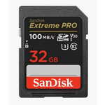 SanDisk pomnilniška kartica sandisk extreme pro sdhc 32 gb 100/90 mb/s uhs-i u3 (sdsdxxo-032g-gn4in)