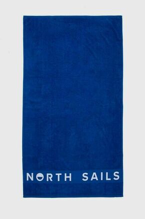 Bombažna brisača North Sails 98 x 172 cm 623267 - modra. Velika brisača iz kolekcije North Sails. Model izdelan iz bombažnega