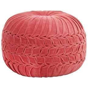 Shumee Tabure iz bombažnega žameta vezeni dizajn 40x30 cm roza
