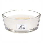 WEBHIDDENBRAND Dekorativna vaza za sveče WoodWick, Beli čaj in jasmin, 453,6 g