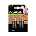 DURACELL polnilna baterija 750 mAh AAA K4