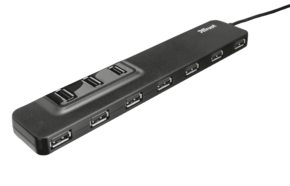 Trust Oila 10 port USB Hub USB2.0 + adapter