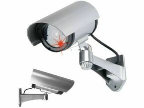 Grundig Srebrna lažna kamera z LED – bullet