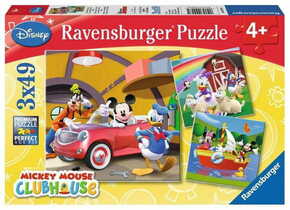 WEBHIDDENBRAND RAVENSBURGER Mickey's Club Puzzle 3x49 kosov