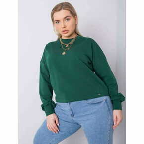 BASIC FEEL GOOD Ženska plus velikost majica FLORENTIA temno zelena RV-BL-6317.94_363109 3XL