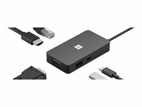 NEW USB Hub Microsoft 1E4-00003 Črna