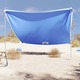 vidaXL Nadstrešek za plažo s sidrišči iz peska modra 304x300 cm