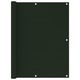 vidaXL Balkonsko platno temno zeleno 120x300 cm HDPE