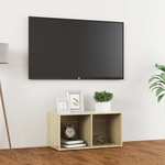 vidaXL TV omarica sonoma hrast 72x35x36,5 cm iverna plošča