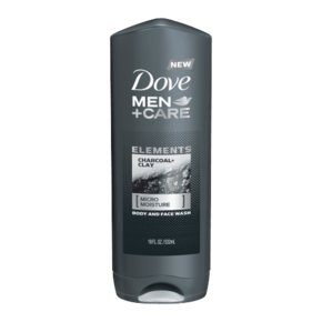 Dove Men + Care Elements Charcoal osvežujoč gel za prhanje z ogljem in glino 250 ml za moške