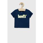 Levi's otroška majica - mornarsko modra. T-shirt otrocih iz zbirke Levi's. Model narejen iz tanka, elastična tkanina.