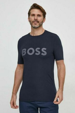 Kratka majica Boss Green moški - mornarsko modra. Kratka majica iz kolekcije Boss Green