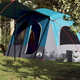 Vidaxl Družinski šotor za 5 oseb moder vodoodporen