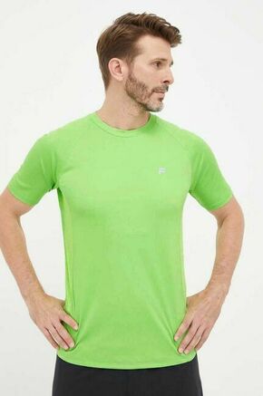 Kratka majica za tek Fila Ridgecrest zelena barva - zelena. Kratka majica za tek iz kolekcije Fila. Model izdelan iz hitrosušečega materiala.